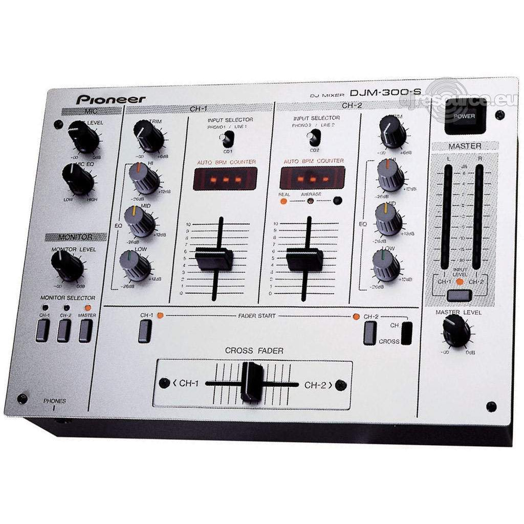 パイオニア DJミキサー Pioneer DJM-300-S オートBPMカウンター機能 
