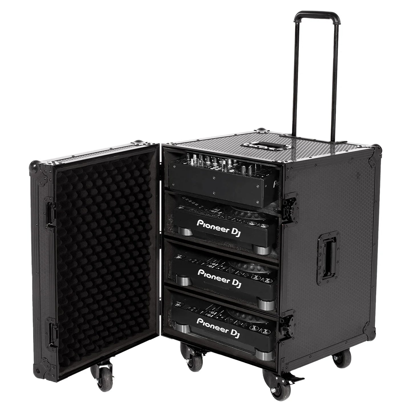 UDG Ultimate Flight Case 4 CDJ/Mixer Plus (Trolley & Spinner Wheels)