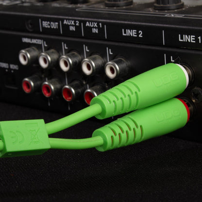 UDG Ultimate Audio Cable RCA-RCA Green Straight