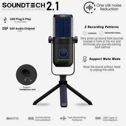 Soundtech 2.1 USB Condenser Microphone