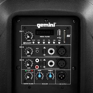 Gemini AS-2110BT - 1000W 10" Active Bluetooth Loudspeaker
