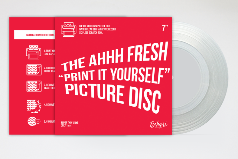 Bihari The Ahhh Fresh "Print It Yourself" Picture Disc 7"