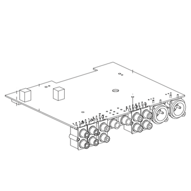 Denon DJ X1800 Spareparts-Audio Out PCB Assembly V2