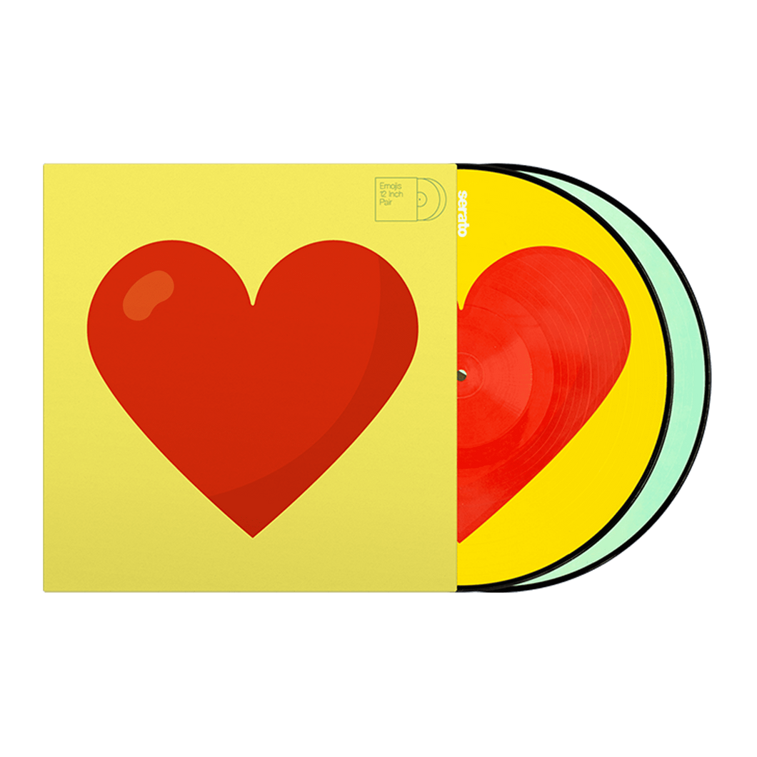 Serato Emoji Series #3 Donut/Heart Control Vinyl (Pair) 12
