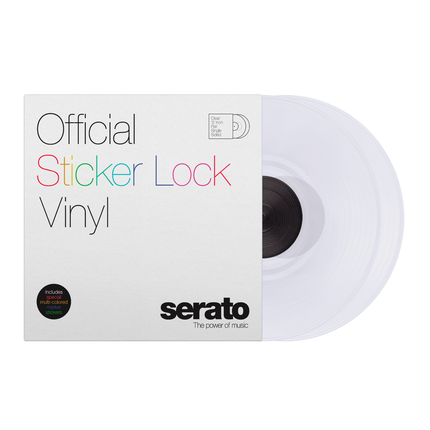 Serato Sticker Lock Control Vinyl (Pair) 12"