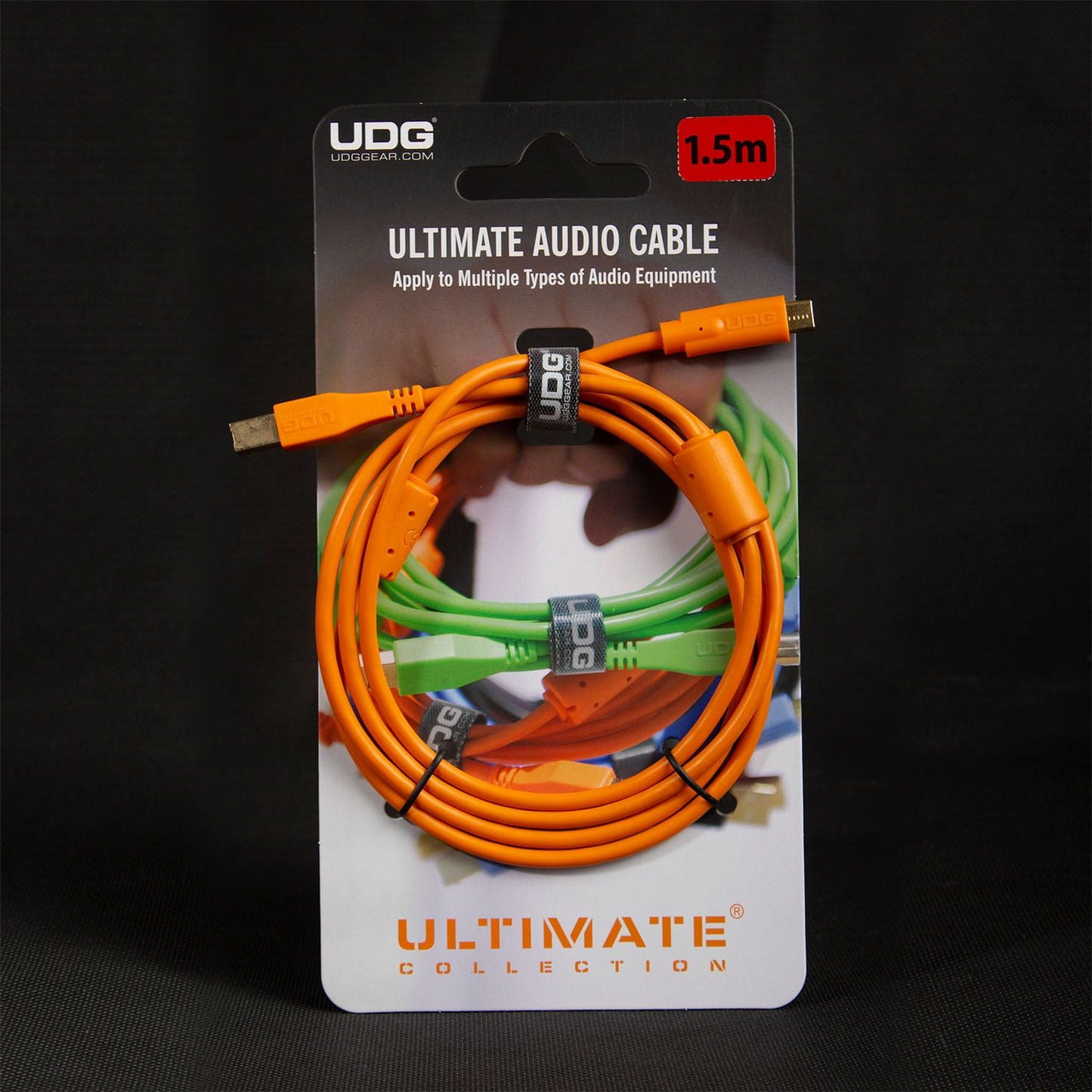 UDG Ultimate USB Cable 2.0 C-B Orange Straight